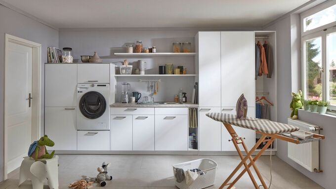 Hauswirtschaftsraum einrichten: Stauraum mit System Hauswirtschaftsraum einrichten: Stauraum mit System